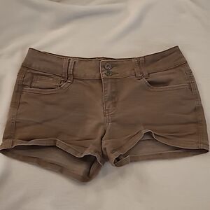 Beebop girls sz 7 brown denim shorts